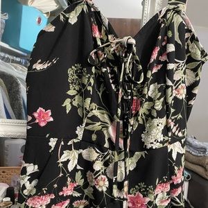 Black Floral Jumpsuit